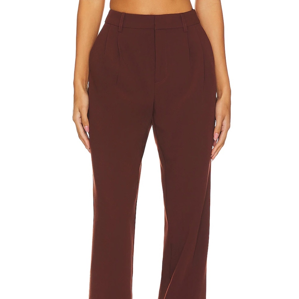 PAIGE 'Aracelli' Pant in Mahogany (NWT)